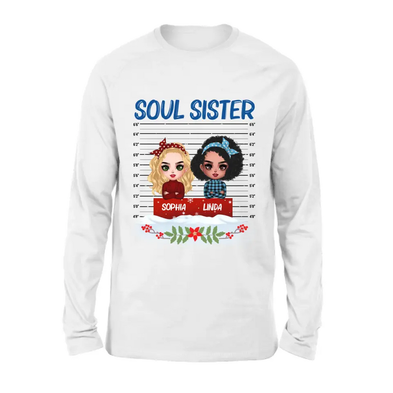Personalized Besties Shirt/Hoodie - Christmas Gift Idea For Friends - Soul Sister