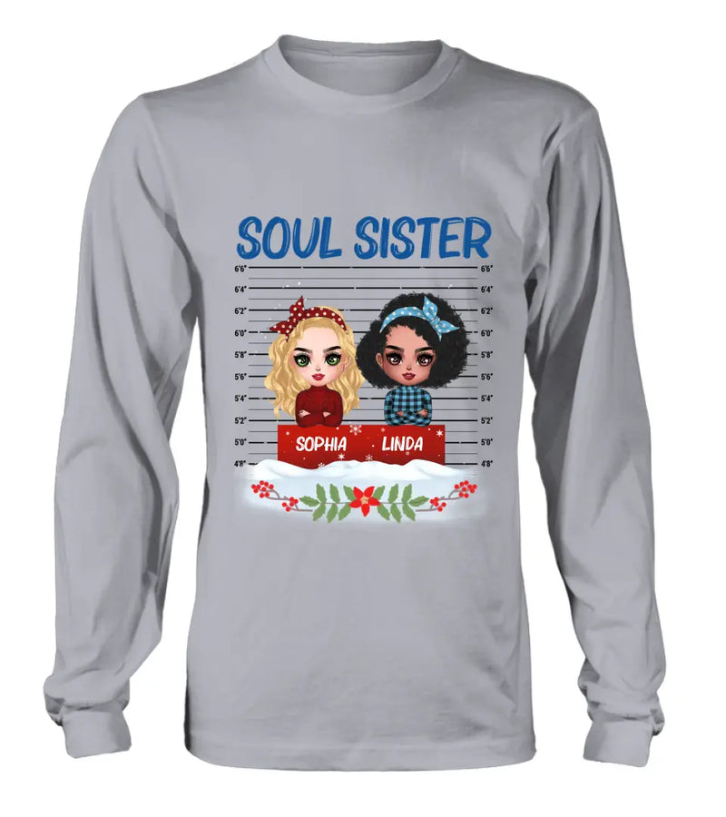 Personalized Besties Shirt/Hoodie - Christmas Gift Idea For Friends - Soul Sister
