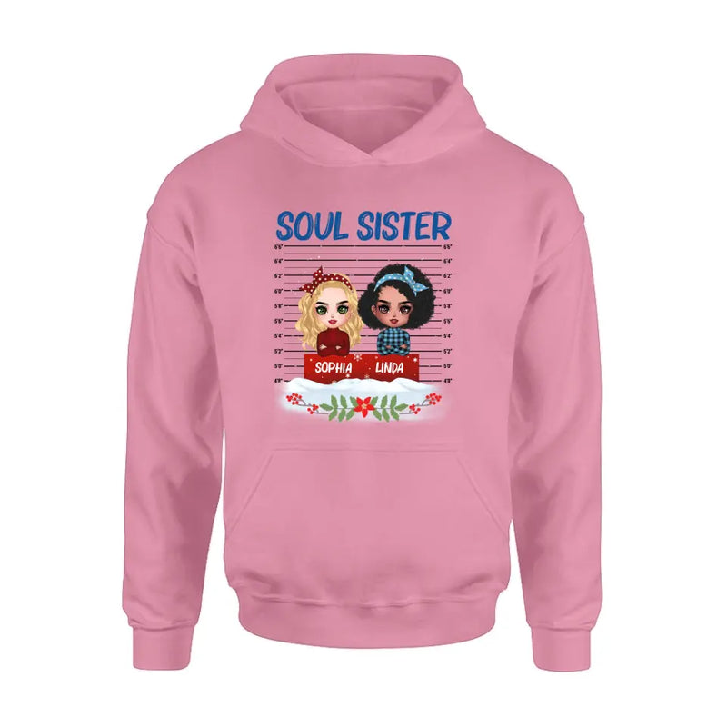Personalized Besties Shirt/Hoodie - Christmas Gift Idea For Friends - Soul Sister