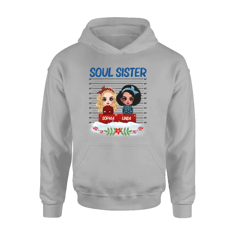 Personalized Besties Shirt/Hoodie - Christmas Gift Idea For Friends - Soul Sister