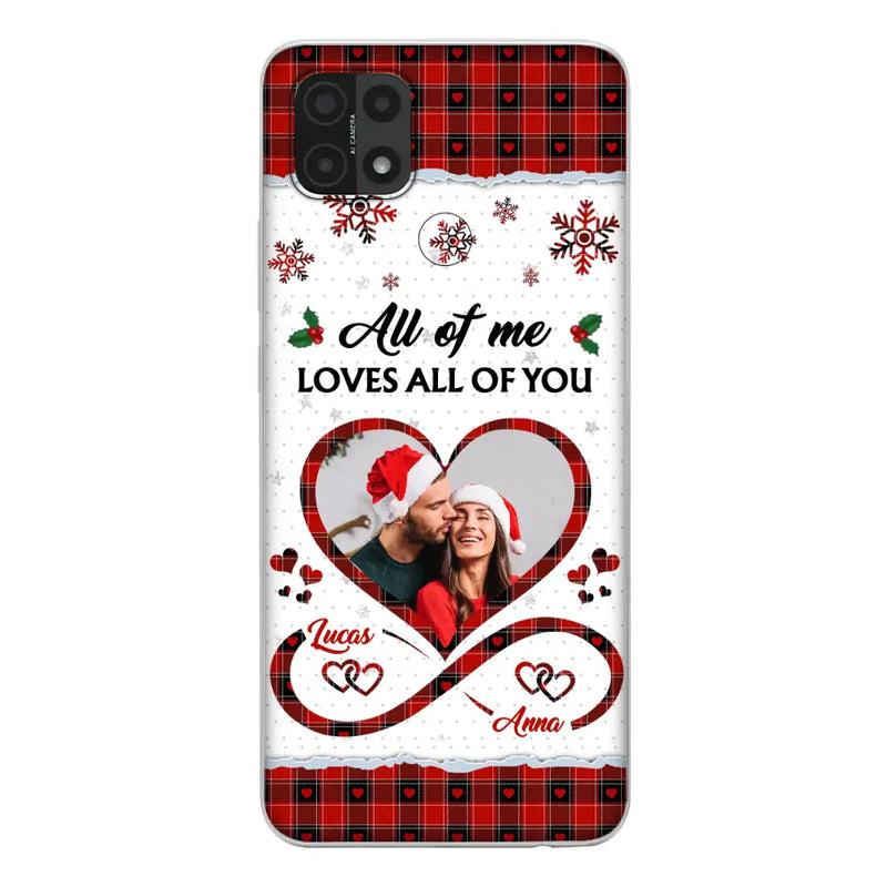 Personalized Couple Christmas Phone Case - Gift Idea For Couple/Him/Her - Upload Photo - All Of Me Loves All Of You - Case For Oppo/Xiaomi/Huawei