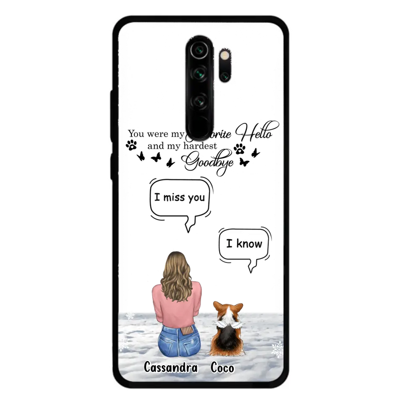 Personalized Pet Phone Case - Up to 4 Pets - Gift Idea For Couple/Dog/Cat Lover - You Were My Favorite Hello And My Hardest Goodbye - Case For Oppo/Xiaomi/Huawei
