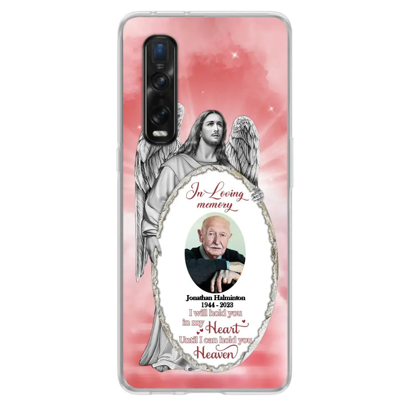 Personalized Jesus Christ Memorial Photo Phone Case - Memorial Gift Idea For Family Member - I Will Hold You in My Heart Until I Can Hold You in Heaven - Case For Xiaomi/ Oppo/ Huawei