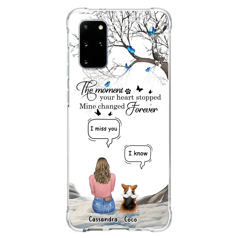 Personalized Pet Phone Case - Up to 4 Pets - Gift Idea For Couple/Dog/Cat Lover - The Moment Your Heart Stopped Mine Changed Forever - Case For iPhone/Samsung