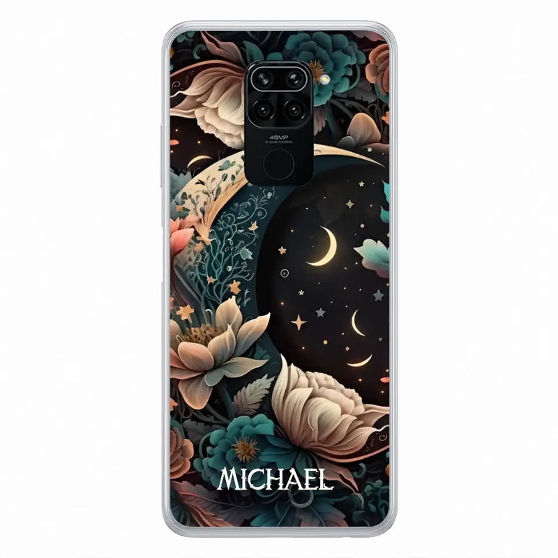 Custom Personalized Cottagecore Floral Sun Moon Stars Phone Case -  Case For Oppo/Xiaomi/Huawei