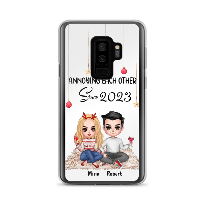 Personalized Couple Phone Case - Christmas Gift Idea For Couple - Annoying Each Other Since 2023 - Case for iPhone/Samsung