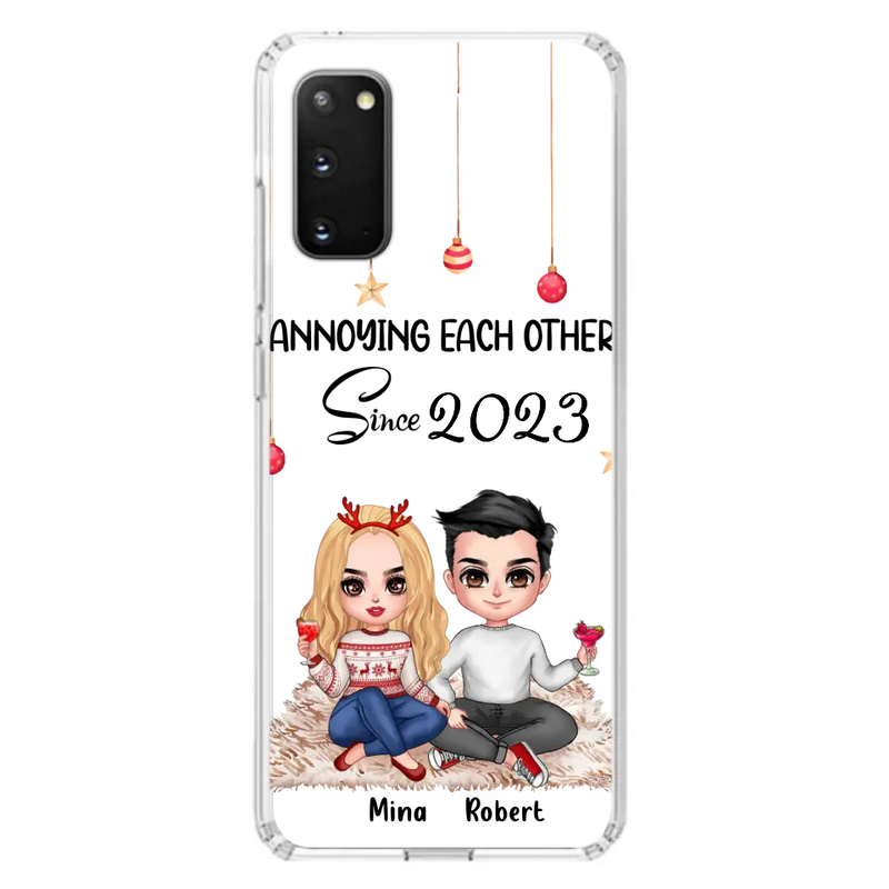 Personalized Couple Phone Case - Christmas Gift Idea For Couple - Annoying Each Other Since 2023 - Case for iPhone/Samsung