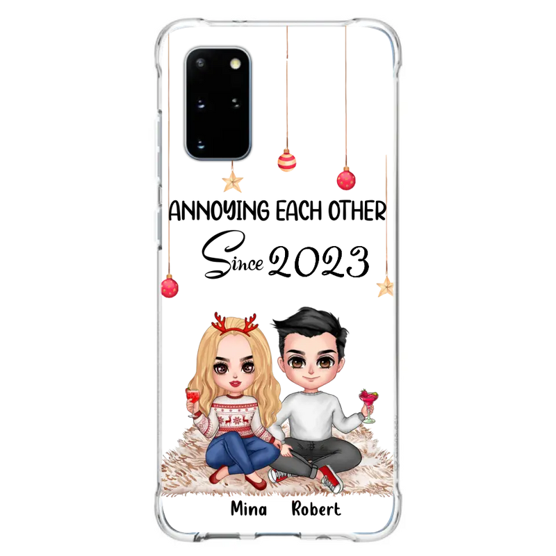 Personalized Couple Phone Case - Christmas Gift Idea For Couple - Annoying Each Other Since 2023 - Case for iPhone/Samsung