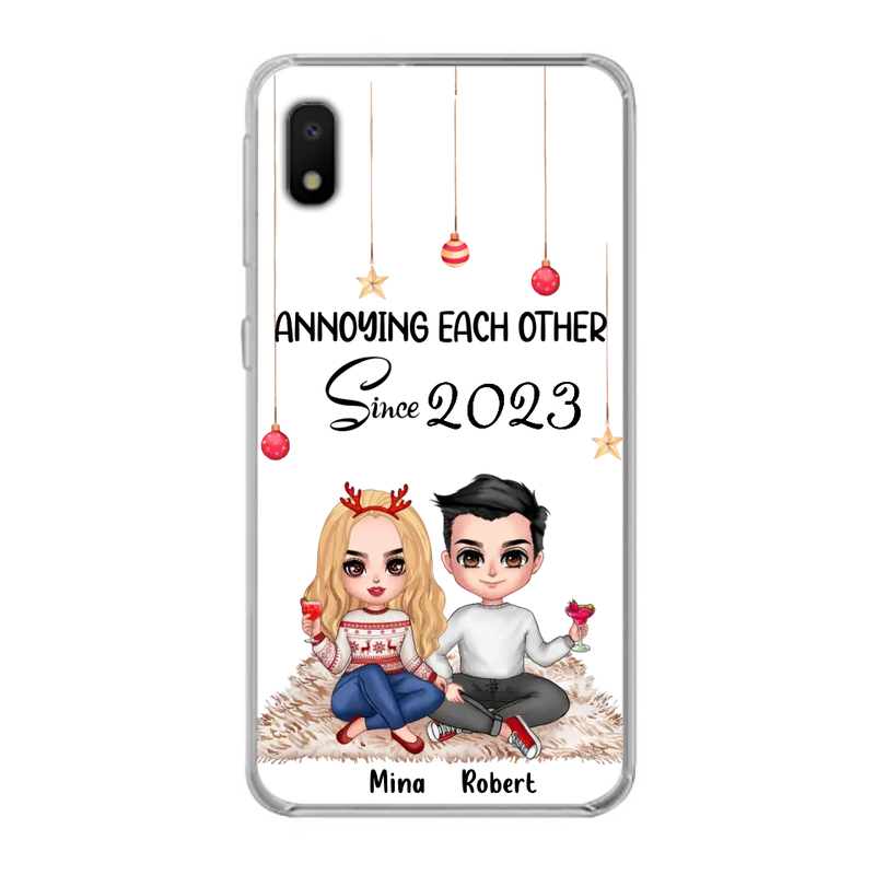 Personalized Couple Phone Case - Christmas Gift Idea For Couple - Annoying Each Other Since 2023 - Case for iPhone/Samsung