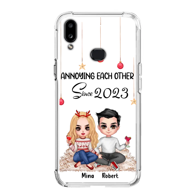 Personalized Couple Phone Case - Christmas Gift Idea For Couple - Annoying Each Other Since 2023 - Case for iPhone/Samsung