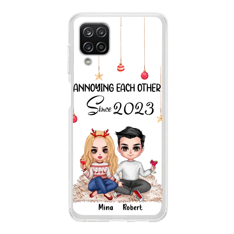 Personalized Couple Phone Case - Christmas Gift Idea For Couple - Annoying Each Other Since 2023 - Case for iPhone/Samsung