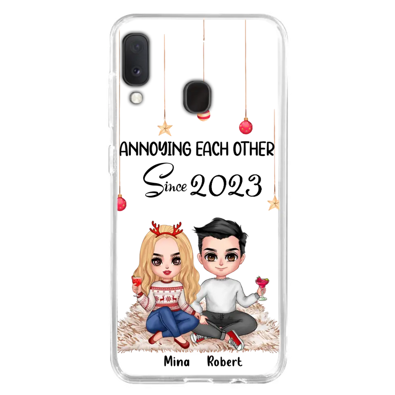 Personalized Couple Phone Case - Christmas Gift Idea For Couple - Annoying Each Other Since 2023 - Case for iPhone/Samsung