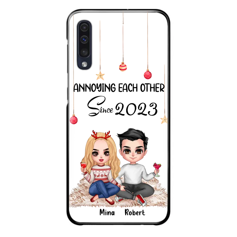 Personalized Couple Phone Case - Christmas Gift Idea For Couple - Annoying Each Other Since 2023 - Case for iPhone/Samsung