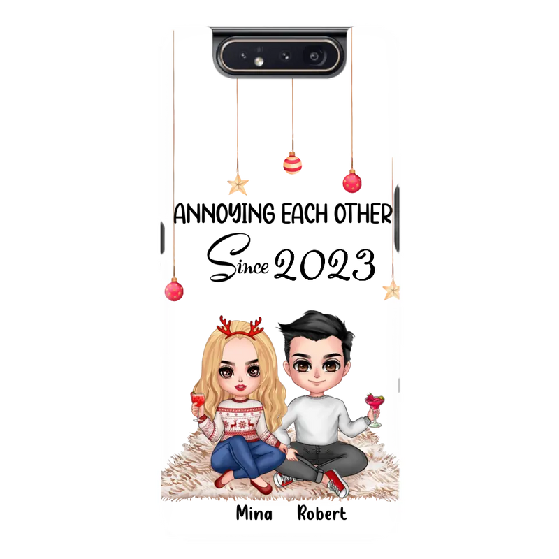 Personalized Couple Phone Case - Christmas Gift Idea For Couple - Annoying Each Other Since 2023 - Case for iPhone/Samsung