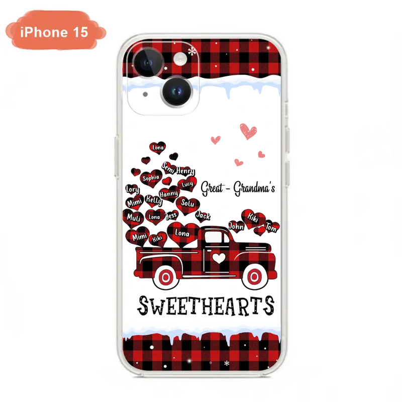 Personalized Grandma Phone Case - Gift Idea For Grandma - Up to 20 Children - Great - Grandma's Sweethearts - Case For iPhone/Samsung
