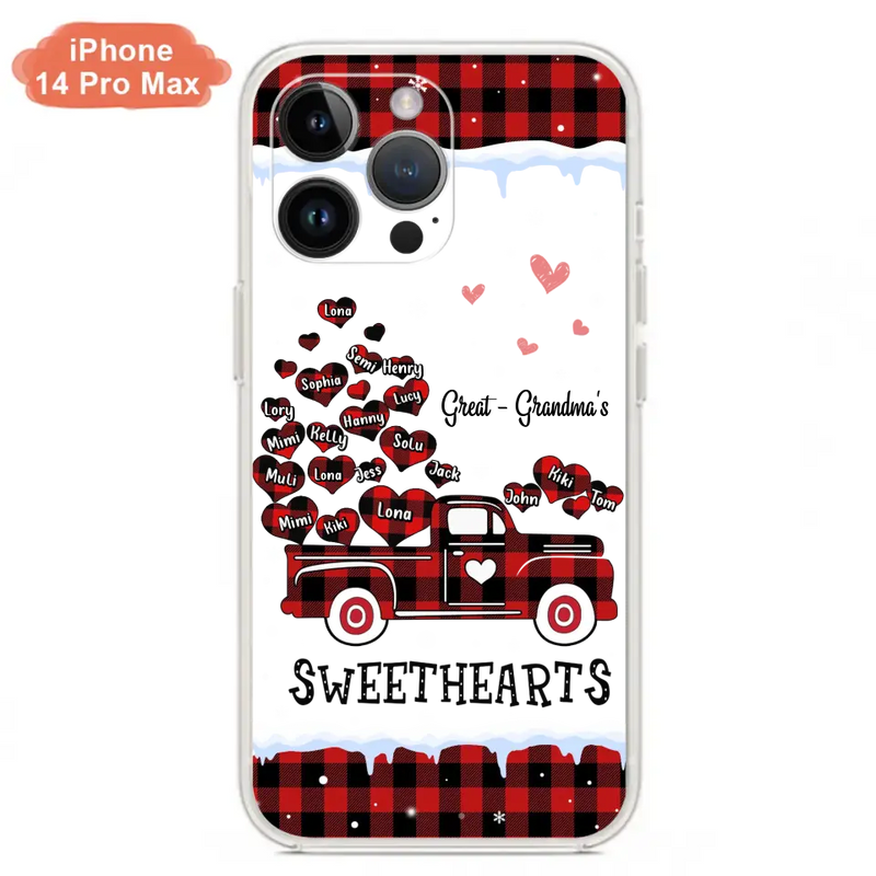 Personalized Grandma Phone Case - Gift Idea For Grandma - Up to 20 Children - Great - Grandma's Sweethearts - Case For iPhone/Samsung