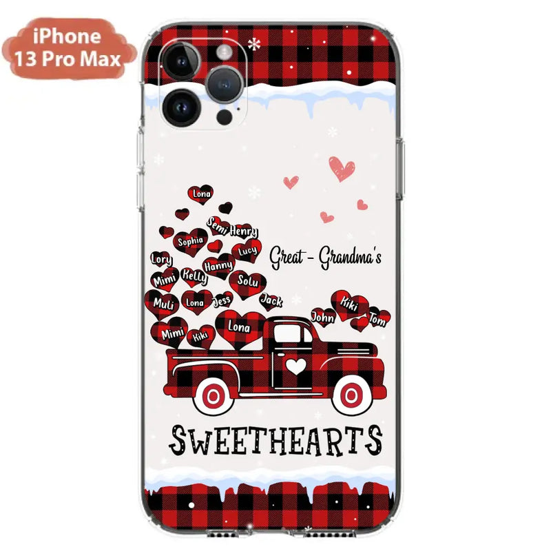 Personalized Grandma Phone Case - Gift Idea For Grandma - Up to 20 Children - Great - Grandma's Sweethearts - Case For iPhone/Samsung