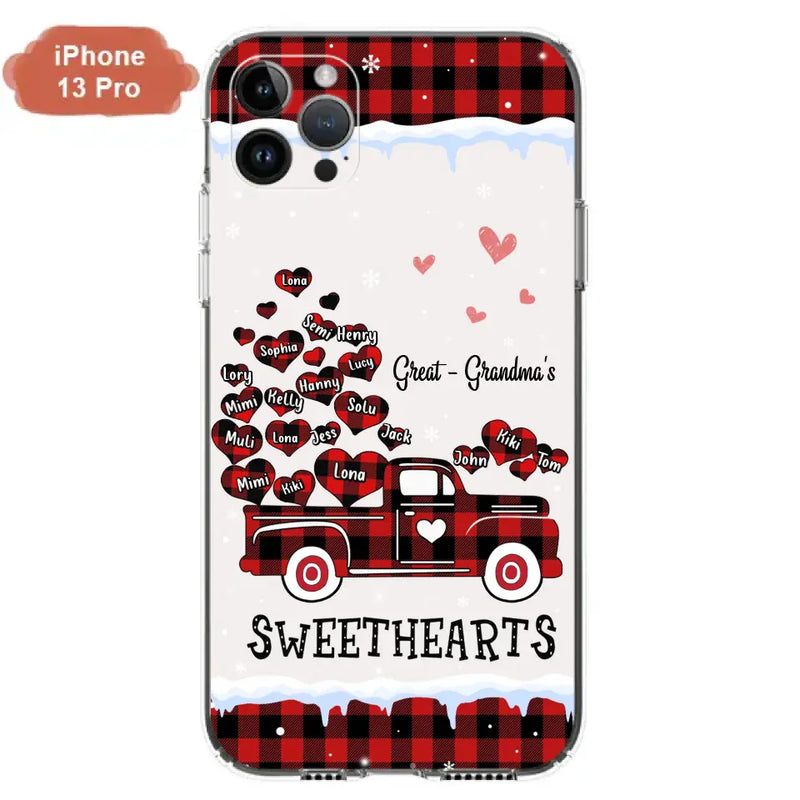 Personalized Grandma Phone Case - Gift Idea For Grandma - Up to 20 Children - Great - Grandma's Sweethearts - Case For iPhone/Samsung