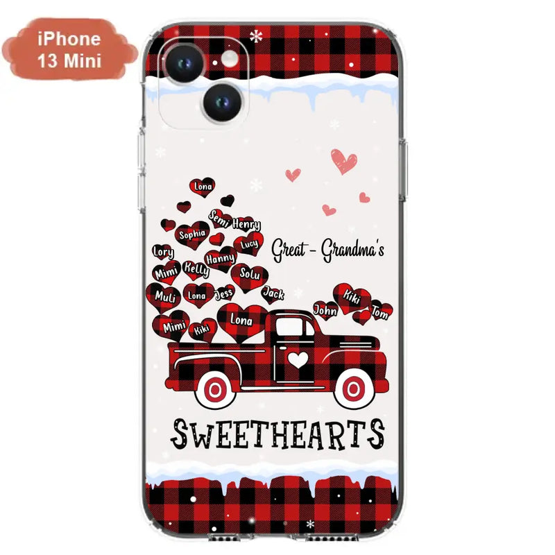 Personalized Grandma Phone Case - Gift Idea For Grandma - Up to 20 Children - Great - Grandma's Sweethearts - Case For iPhone/Samsung