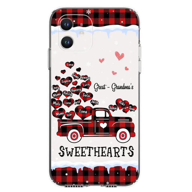 Personalized Grandma Phone Case - Gift Idea For Grandma - Up to 20 Children - Great - Grandma's Sweethearts - Case For iPhone/Samsung