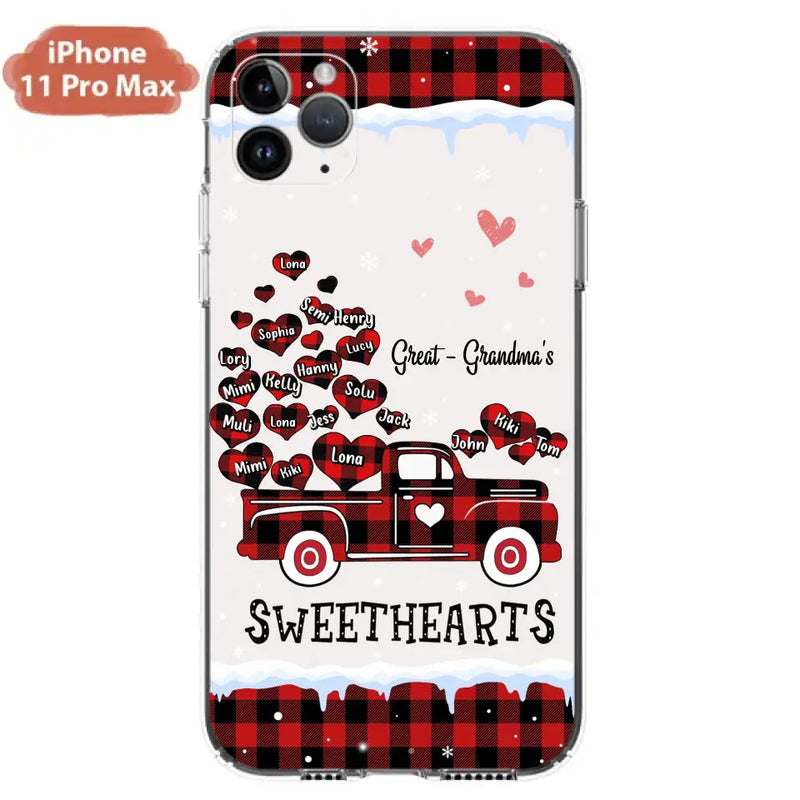 Personalized Grandma Phone Case - Gift Idea For Grandma - Up to 20 Children - Great - Grandma's Sweethearts - Case For iPhone/Samsung