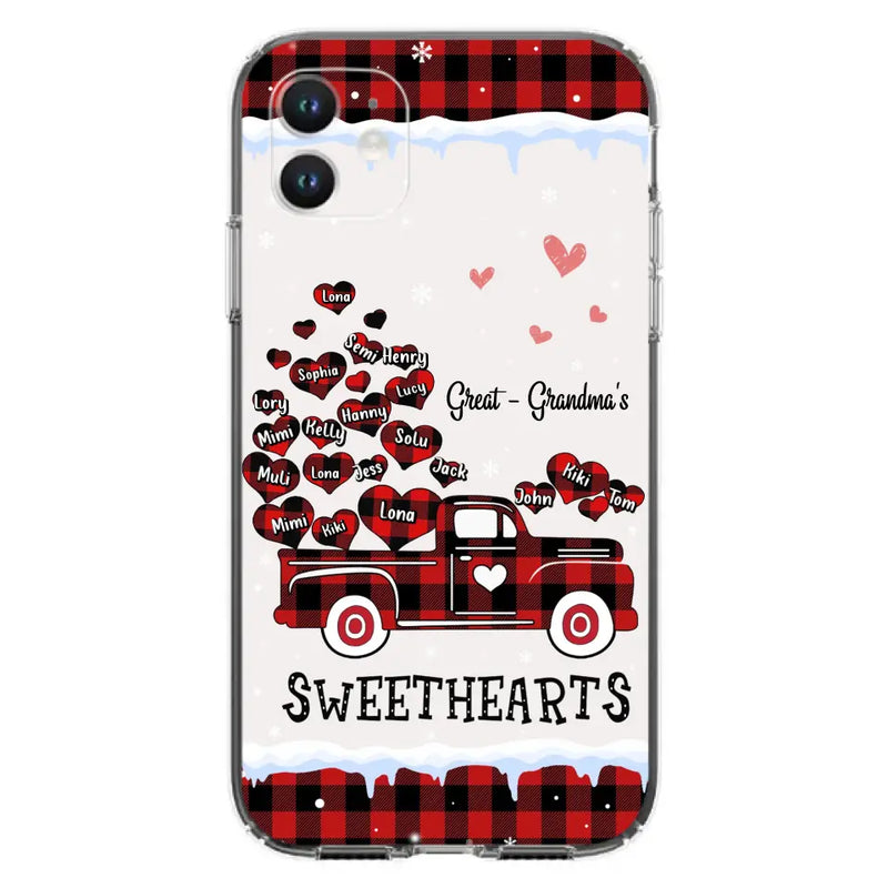 Personalized Grandma Phone Case - Gift Idea For Grandma - Up to 20 Children - Great - Grandma's Sweethearts - Case For iPhone/Samsung