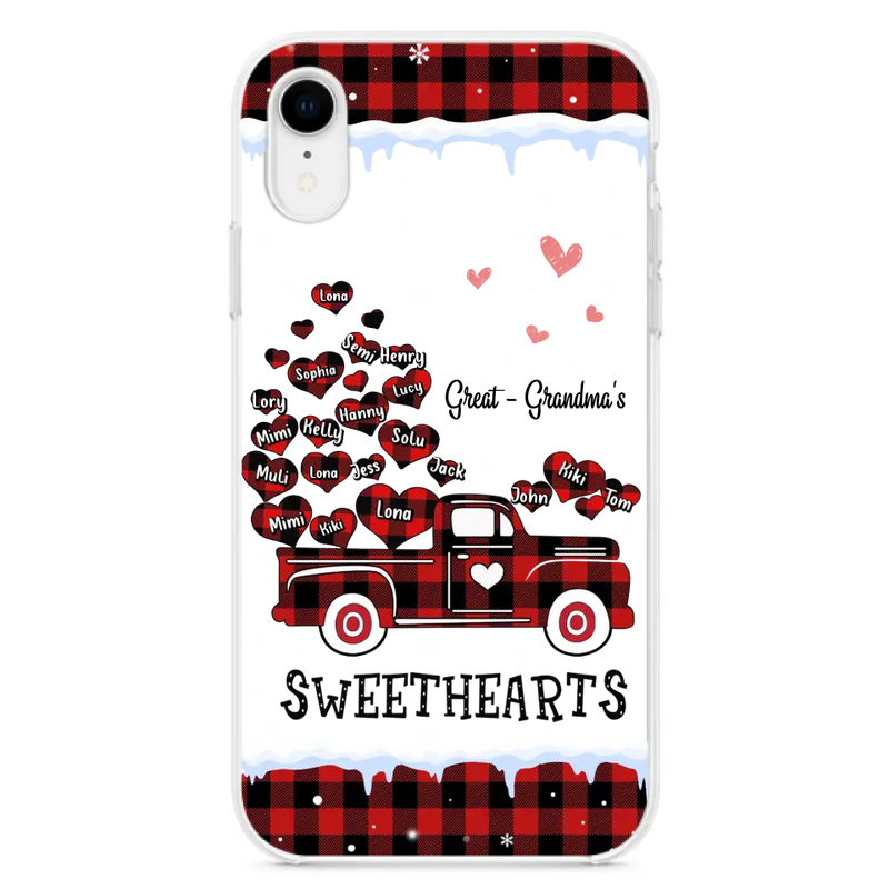 Personalized Grandma Phone Case - Gift Idea For Grandma - Up to 20 Children - Great - Grandma's Sweethearts - Case For iPhone/Samsung