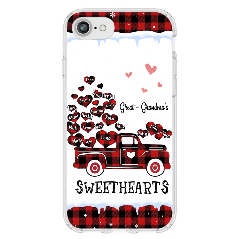 Personalized Grandma Phone Case - Gift Idea For Grandma - Up to 20 Children - Great - Grandma's Sweethearts - Case For iPhone/Samsung