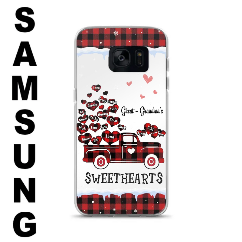 Personalized Grandma Phone Case - Gift Idea For Grandma - Up to 20 Children - Great - Grandma's Sweethearts - Case For iPhone/Samsung