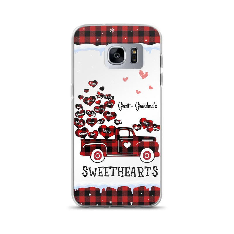 Personalized Grandma Phone Case - Gift Idea For Grandma - Up to 20 Children - Great - Grandma's Sweethearts - Case For iPhone/Samsung