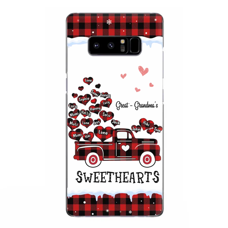 Personalized Grandma Phone Case - Gift Idea For Grandma - Up to 20 Children - Great - Grandma's Sweethearts - Case For iPhone/Samsung