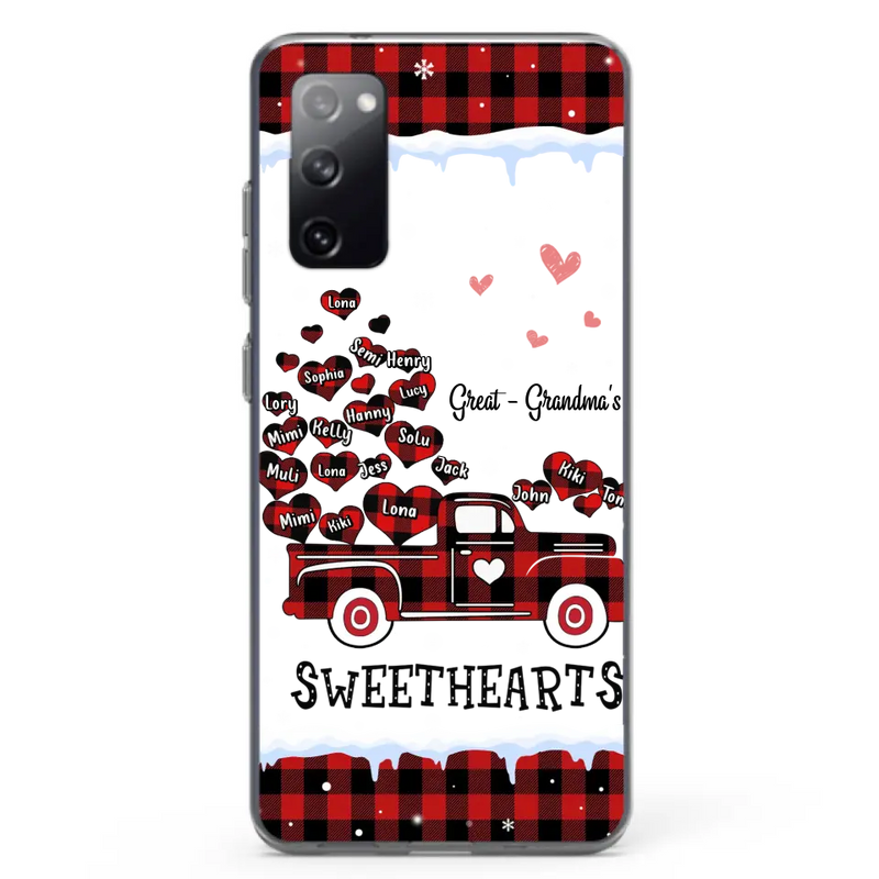 Personalized Grandma Phone Case - Gift Idea For Grandma - Up to 20 Children - Great - Grandma's Sweethearts - Case For iPhone/Samsung