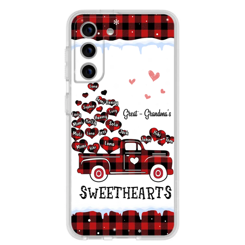 Personalized Grandma Phone Case - Gift Idea For Grandma - Up to 20 Children - Great - Grandma's Sweethearts - Case For iPhone/Samsung