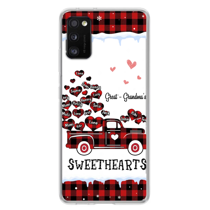 Personalized Grandma Phone Case - Gift Idea For Grandma - Up to 20 Children - Great - Grandma's Sweethearts - Case For iPhone/Samsung