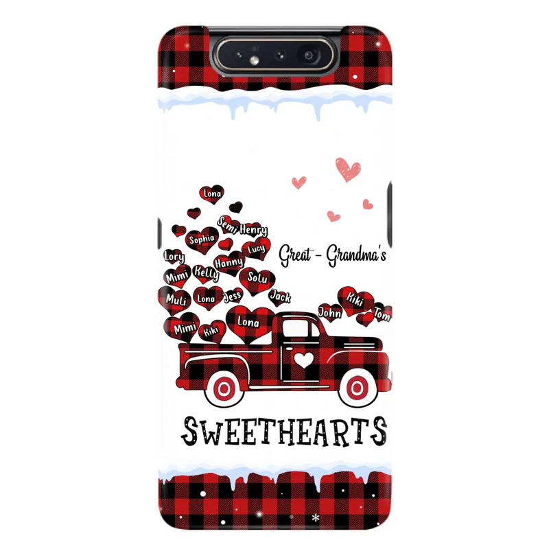 Personalized Grandma Phone Case - Gift Idea For Grandma - Up to 20 Children - Great - Grandma's Sweethearts - Case For iPhone/Samsung
