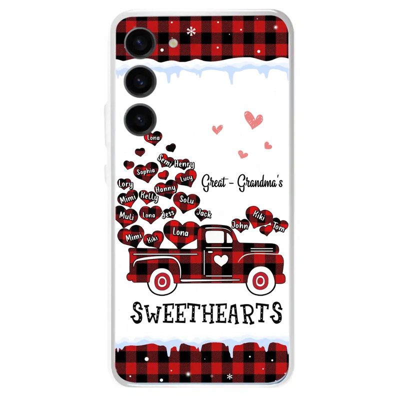 Personalized Grandma Phone Case - Gift Idea For Grandma - Up to 20 Children - Great - Grandma's Sweethearts - Case For iPhone/Samsung