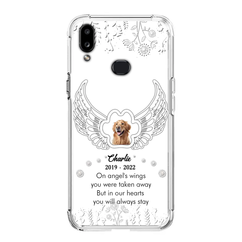 Personalized Pet Phone Case - Upload Photo - Memorial Gift Idea for Dog/Cat Lovers - In Our Hearts You Will Always Stay - Case for iPhone/Samsung