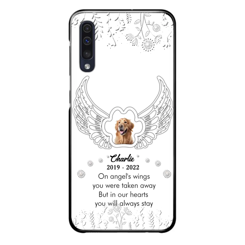 Personalized Pet Phone Case - Upload Photo - Memorial Gift Idea for Dog/Cat Lovers - In Our Hearts You Will Always Stay - Case for iPhone/Samsung