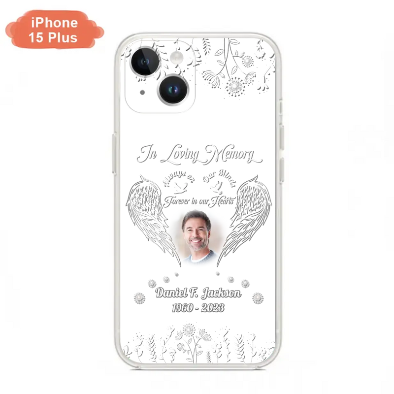 Personalized Memorial Photo Phone Case - Memorial Gift Idea - In Loving Memory