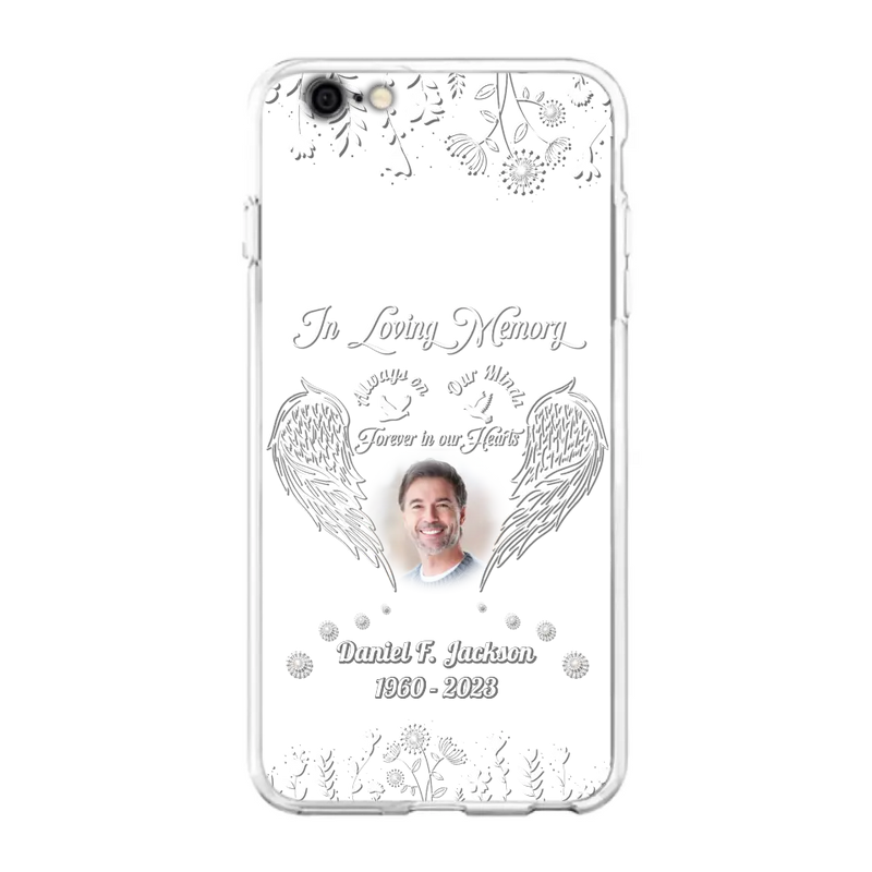 Personalized Memorial Photo Phone Case - Memorial Gift Idea - In Loving Memory