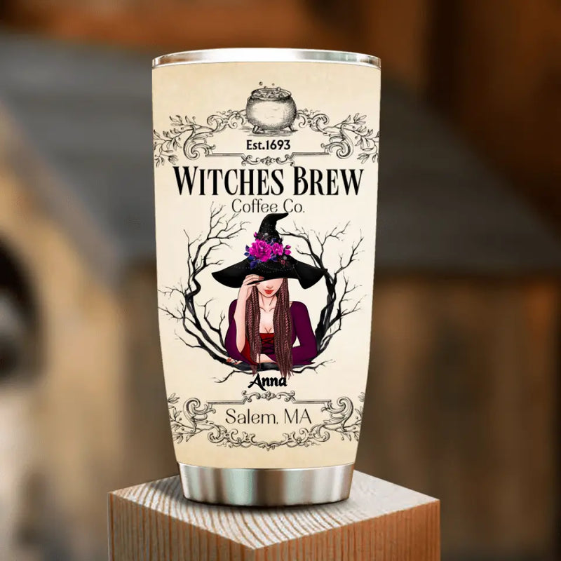Personalized Witch Tumbler - Gift Idea For Witch Lovers - Witches Brew Coffee