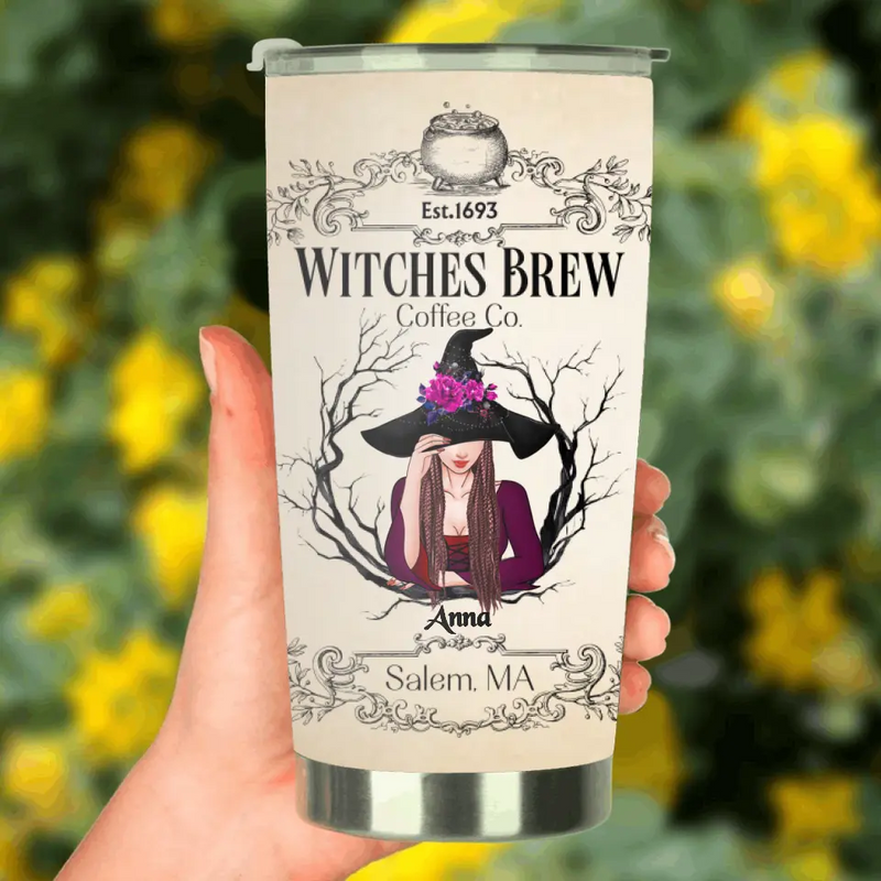 Personalized Witch Tumbler - Gift Idea For Witch Lovers - Witches Brew Coffee