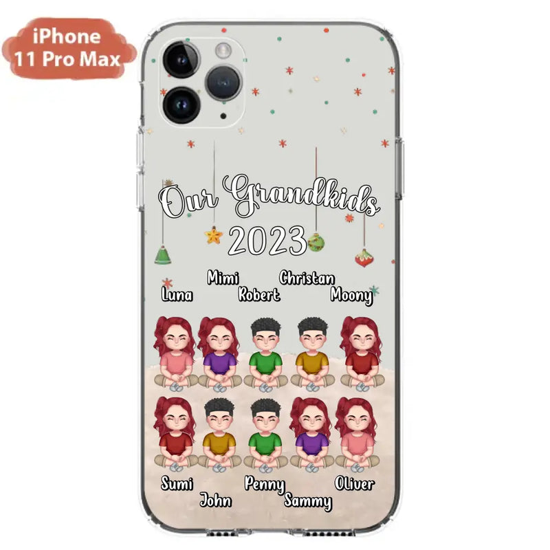 Personalized Grandkids Phone Case - Gift Idea For Grandma - Up to 10 Grandkids - Our Grandkids 2023