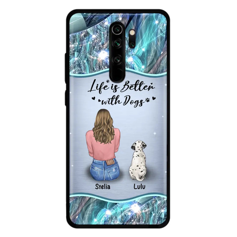 Personalized Dog Mom Phone Case - Up to 4 Dogs - Gift Idea For Dog Owners - Life Is Better With Dogs - Case For Oppo/Xiaomi/Huawei