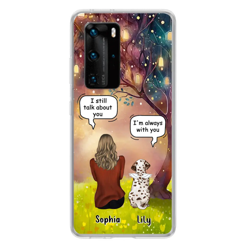 Personalized Memorial Dog Mom Phone Case - Up to 3 Dogs - Memorial Gift Idea for Dog Lovers - I'm Always With You - Case For Xiaomi/Oppo/Huawei
