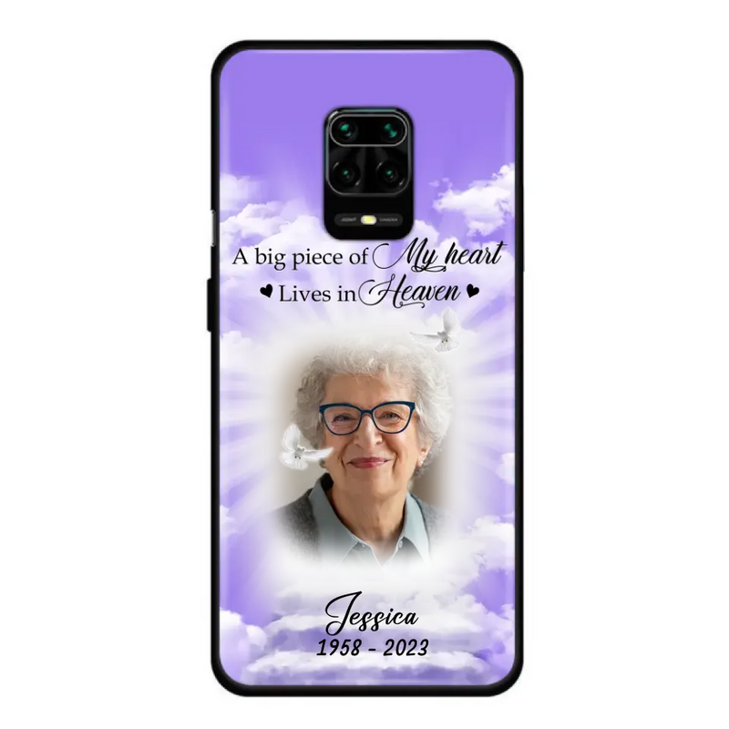 Personalized Memorial Photo Phone Case - Memorial Gift Idea For Mother's Day/Father's Day - A Big Piece Of My Heart Lives In Heaven - Case For Oppo/Xiaomi/Huawei