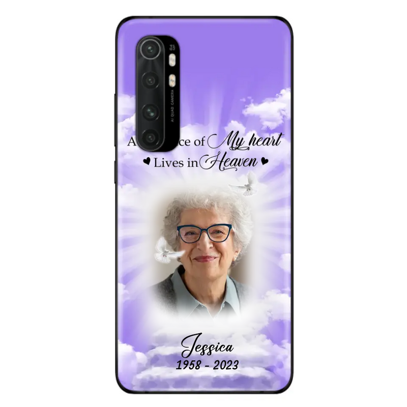 Personalized Memorial Photo Phone Case - Memorial Gift Idea For Mother's Day/Father's Day - A Big Piece Of My Heart Lives In Heaven - Case For Oppo/Xiaomi/Huawei