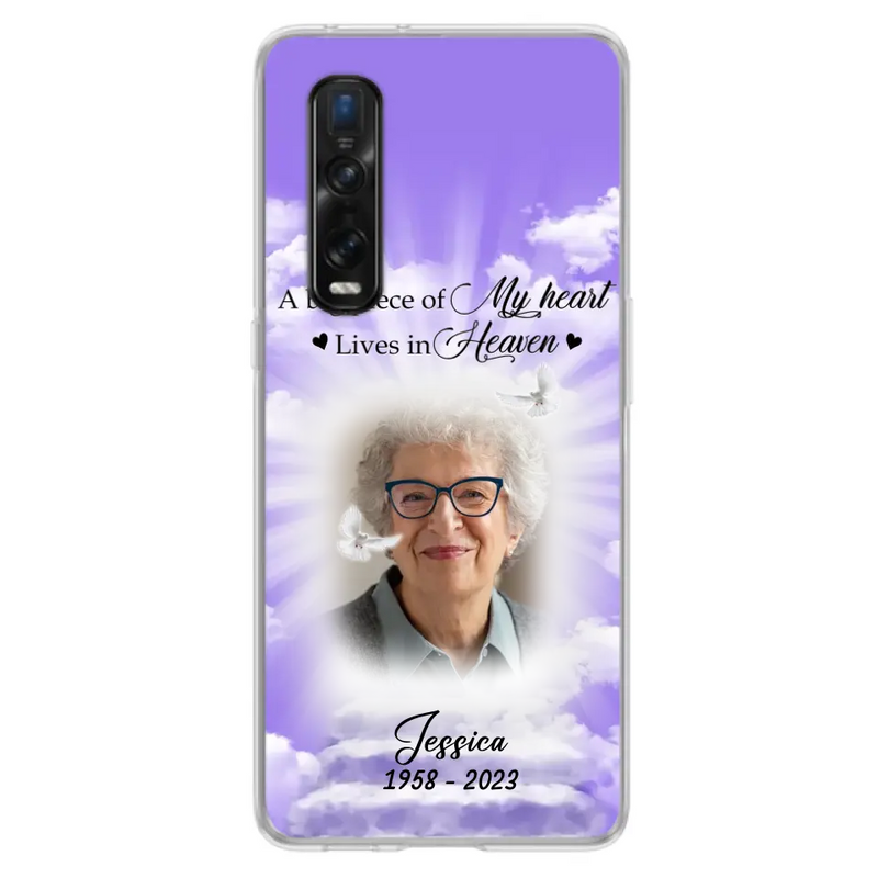 Personalized Memorial Photo Phone Case - Memorial Gift Idea For Mother's Day/Father's Day - A Big Piece Of My Heart Lives In Heaven - Case For Oppo/Xiaomi/Huawei