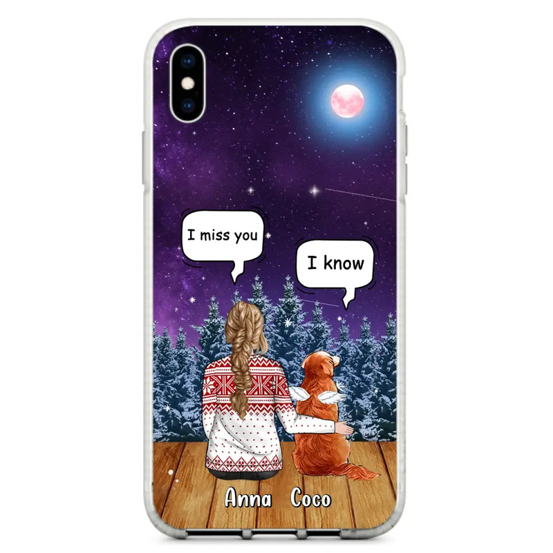 Personalized Memorial Pet Phone Case - Up to 4 Pets - Memorial Gift Idea For Dog/Cat Lover - Case For iPhone/Samsung