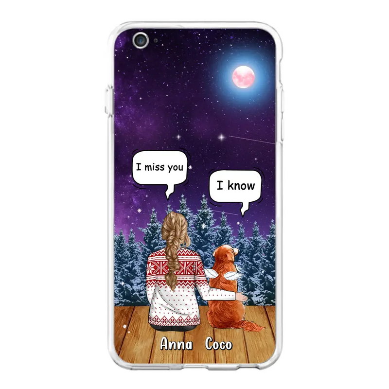 Personalized Memorial Pet Phone Case - Up to 4 Pets - Memorial Gift Idea For Dog/Cat Lover - Case For iPhone/Samsung